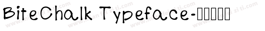 BiteChalk Typeface字体转换